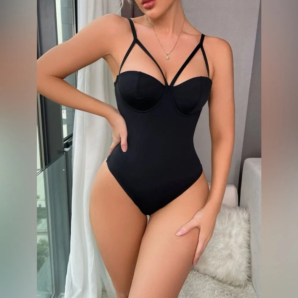 MAKE AN OFFER!! SHEIN Cut Out Underwire Shapewear Bodysuit - Picture 2 of 7